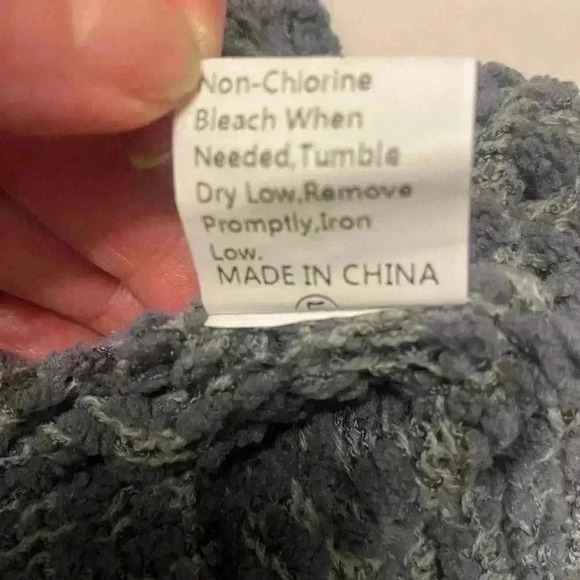 SHEIN open front waterfall cardigan long sleeves in gray women’s size Large EUC - Picture 7 of 7